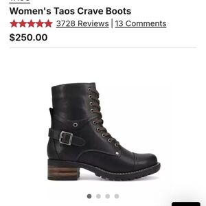 Taos Black Leather Boots